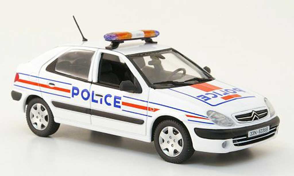 Citroen Xsara 1/43 Norev Police Nationale Police (F) 2001 diecast model cars