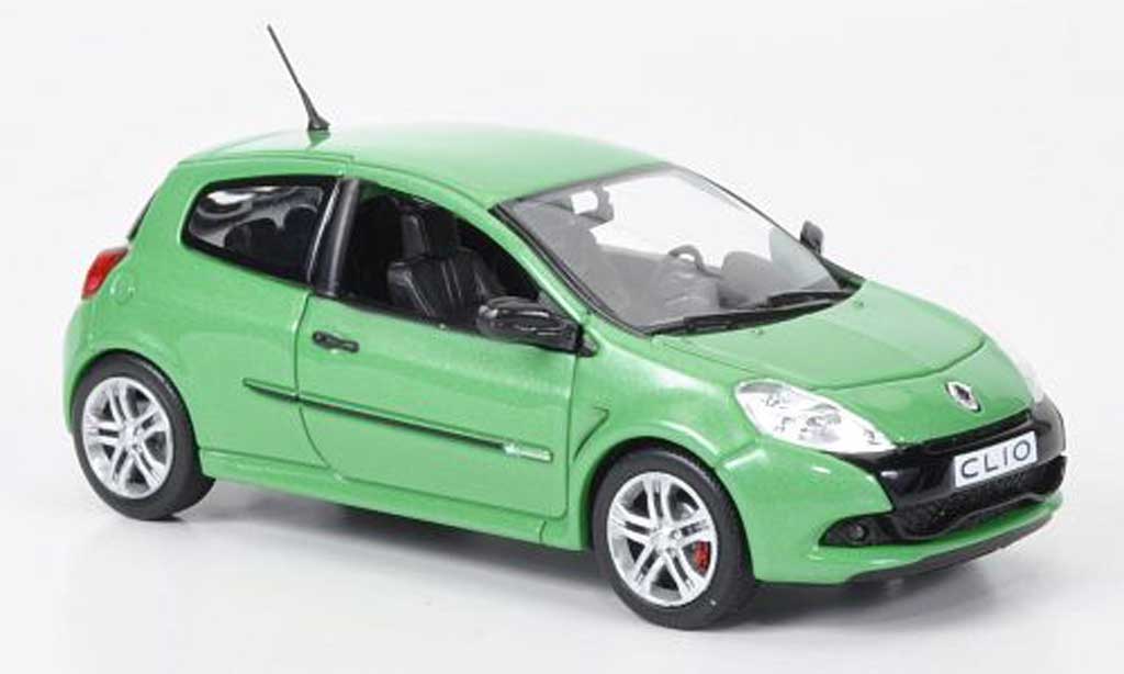 Renault Clio 3 RS 1/43 Norev 3 RS grun 2009 diecast model cars