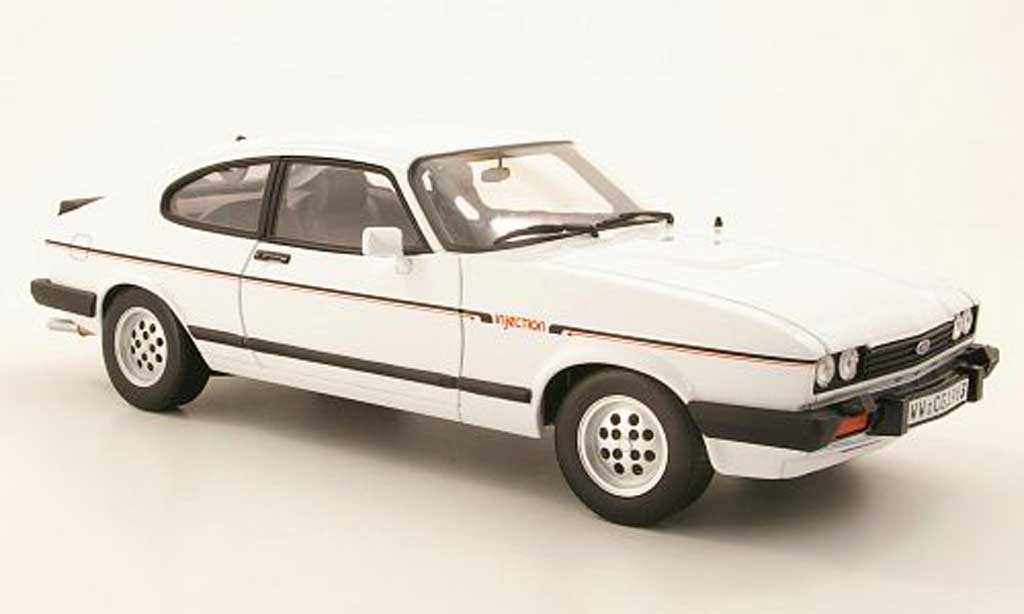 Ford Capri 1/18 Norev MK III 2.8i white 1982 diecast model cars