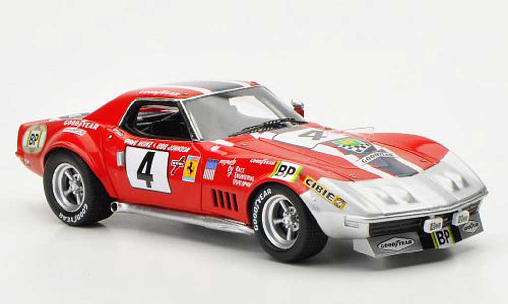 Chevrolet Corvette C3 1/43 TrueScale Miniatures C3 No.4 NART D.Heinz / B.Johnson 24h Le Mans 1972 diecast model cars