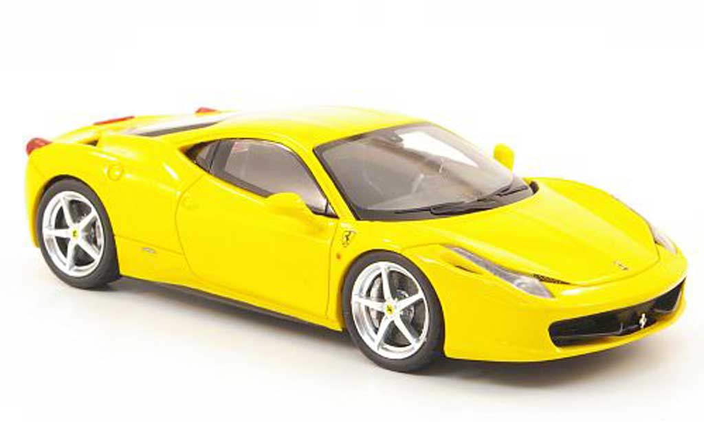 Ferrari 458 Italia 1/43 Fujimi Italia yellow 2010 diecast model cars