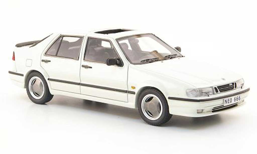 Saab 9000 CS 1/43 Neo CS aerien white 1985 diecast model cars