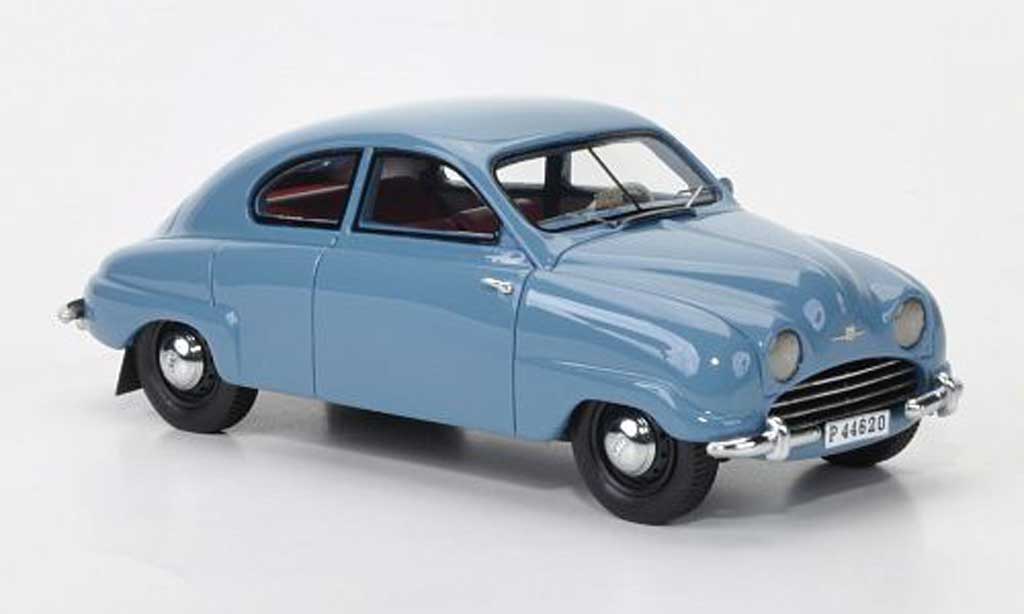 Saab 92B 1/43 Neo grey-blue 1952 diecast model cars