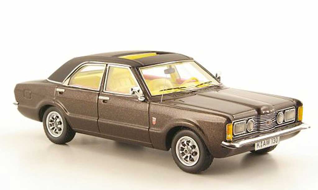 Ford Taunus 1973 1/43 Neo 1973 GXL brown/black 4-portes diecast model cars