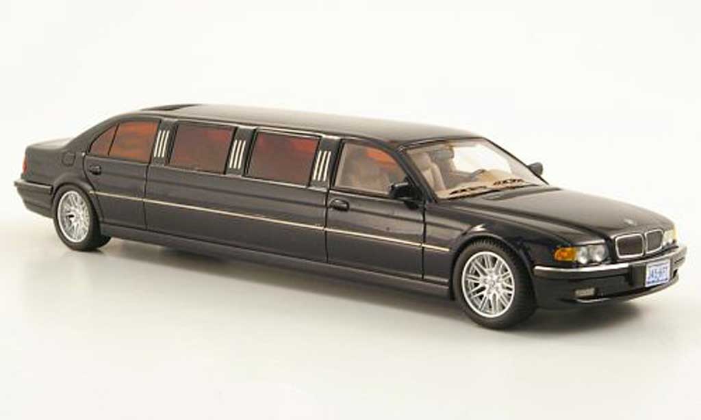 Bmw 750 E38 1/43 Neo E38 i Stretch Limousine blue diecast model cars