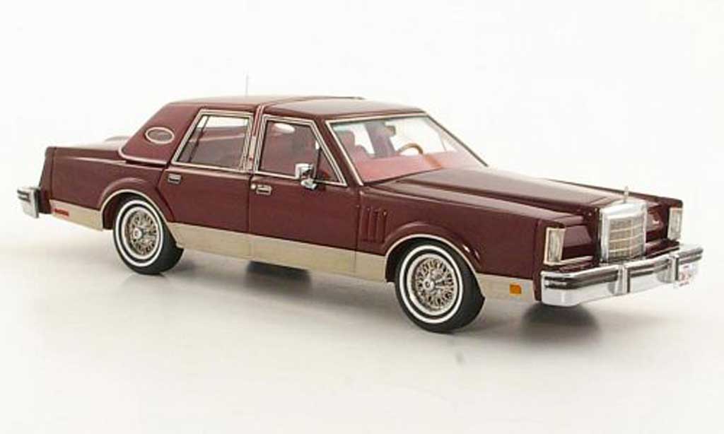 Lincoln Continental 1980 1/43 Neo 1980 Mark VI Sedan red diecast model cars