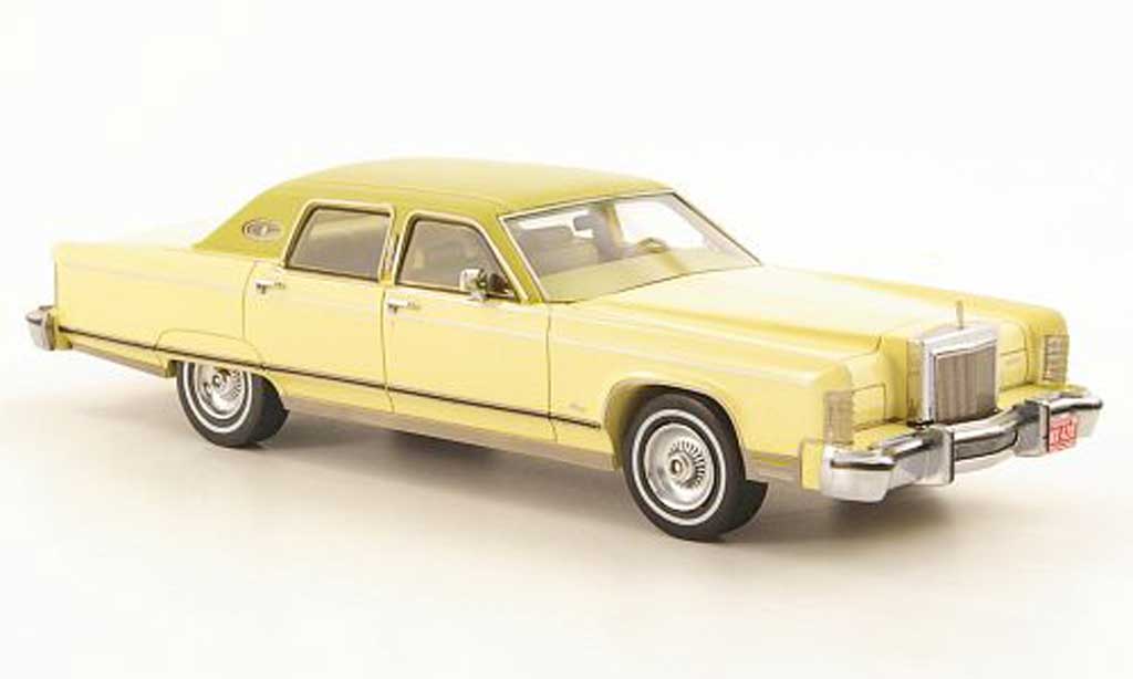 Lincoln Continental 1977 1/43 Neo 1977 yellow/grun diecast model cars