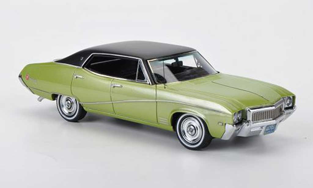 Buick Skylark 1/43 Neo Sedan grun/mattblack 1968 diecast model cars