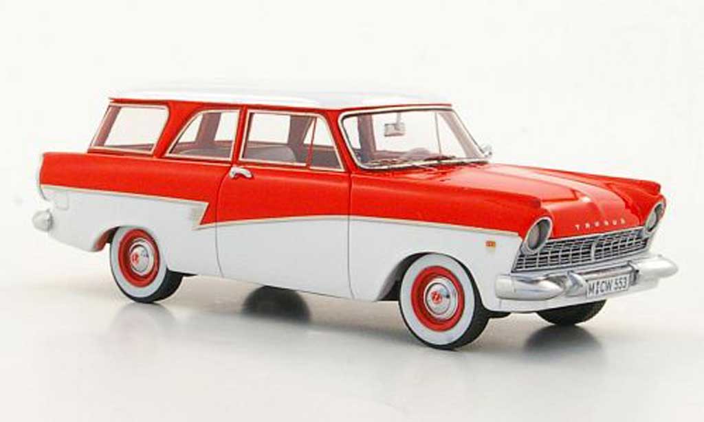 Ford Taunus 1957 1/43 Neo 1957 P2 17m Turnier red/white limited edition diecast model cars