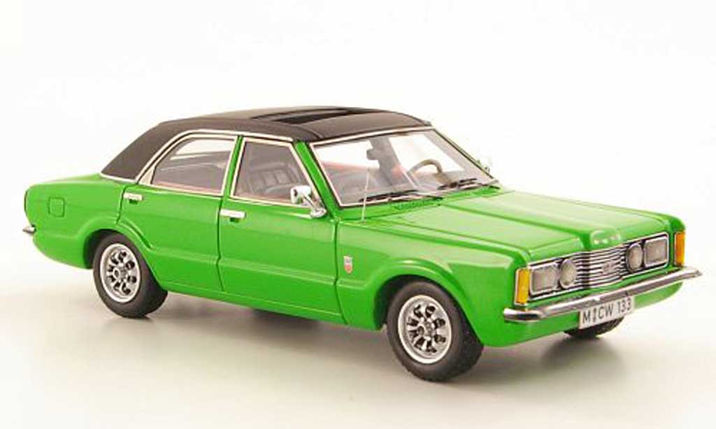Ford Taunus 1973 1/43 Neo 1973 GXL grun/black 4-portes limited edition diecast model cars
