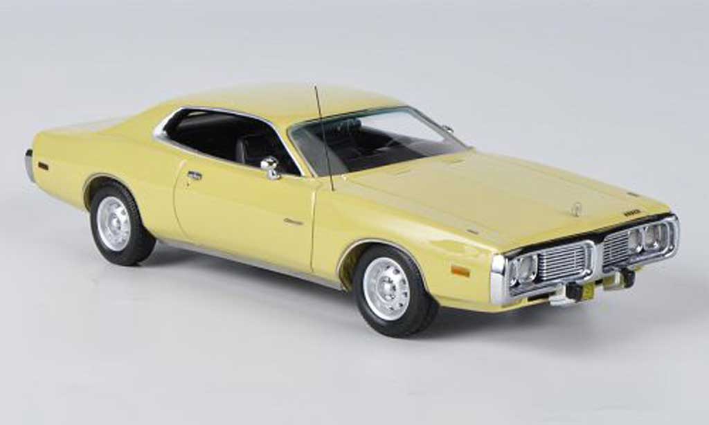 Dodge Charger 1973 1/43 American Excellence 1973 yellow diecast model cars