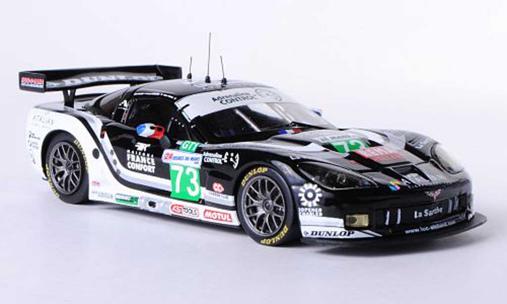 Chevrolet Corvette C6 1/43 IXO C6 R No.73 Team Luc Alphand J.Jousse / X.Maassen / P.Goueslard 24h Le Mans 2010 diecast model cars