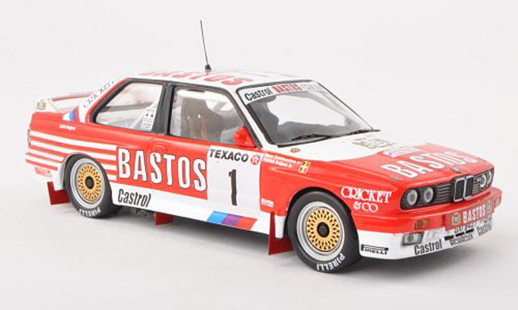 Bmw M3 E30 1/43 IXO E30 No.1 Bastos Boucles de Spa 1988 P.Snijers/grey.Colebunders diecast model cars