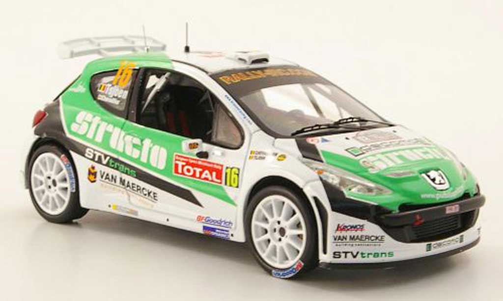 Peugeot 207 S2000 1/43 IXO S2000 No.16 Structo IRC Rally Ypern 2009 diecast model cars