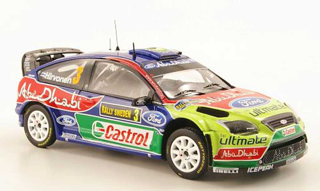 Ford Focus RS WRC 1/43 IXO RS WRC No.3 Abu Dhabi Rally Schweden 2010 diecast model cars