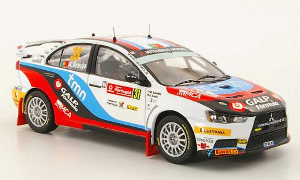 Mitsubishi Lancer Evolution X 1/43 IXO Evolution X No.31 A.Araujo / M.Ramalho Rally Portugal 2010 diecast model cars