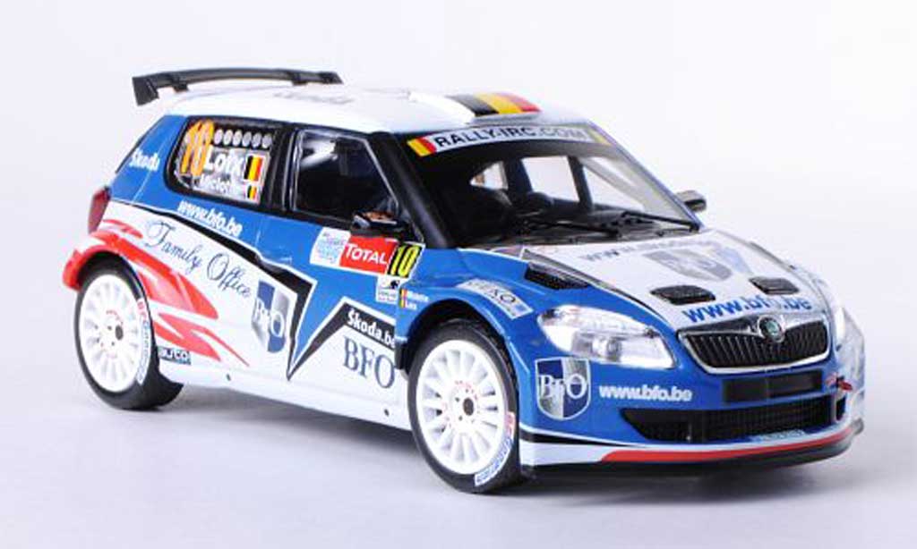 Skoda Fabia S2000 1/43 IXO S2000 No.10 BFO F.Loix / F.Miclotte Rally Ypern 2010 diecast model cars