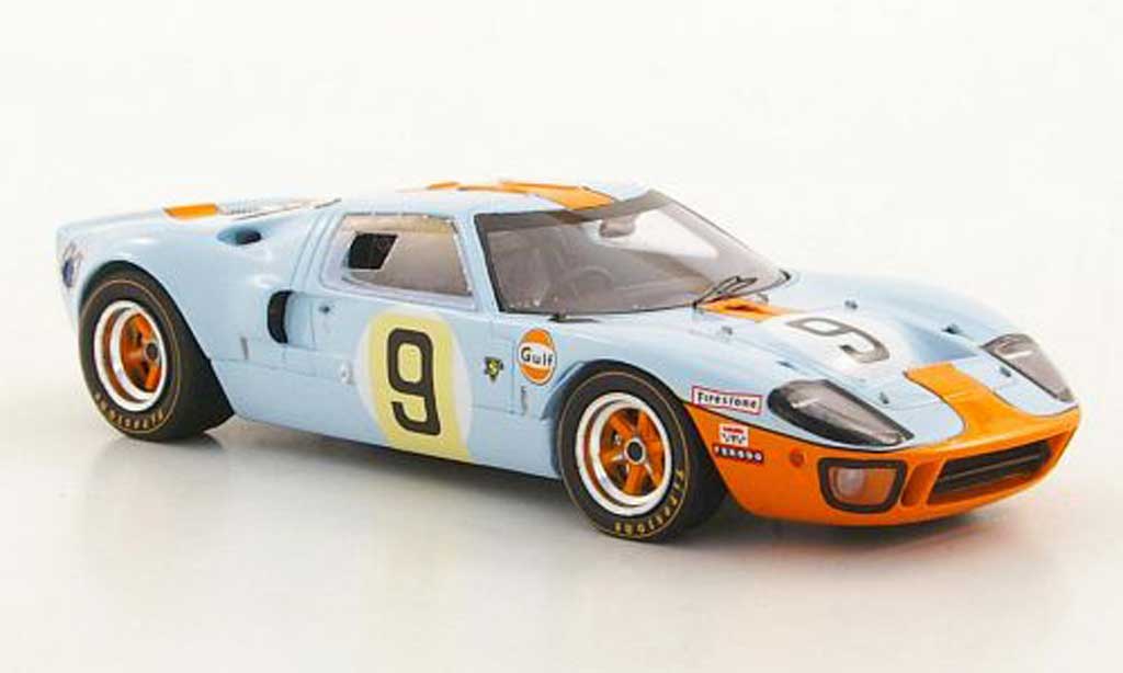 Ford GT40 1/43 Spark GT 40 No.9 Gulf P.Rodriguez / L.Bianchi Siegerfahrzeug 24h Le Mans 1968 diecast model cars