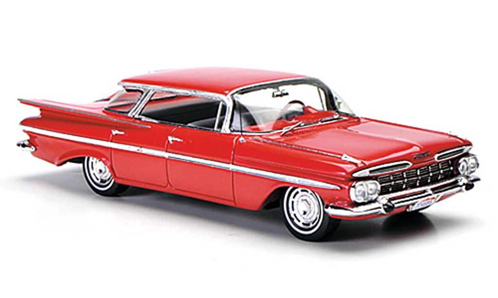 Chevrolet Impala 1959 1/43 Spark 1959 Four Window Sedan red diecast model cars