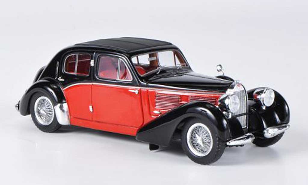 Bugatti 57 1/43 Spark Galibier black/red 1939 diecast model cars