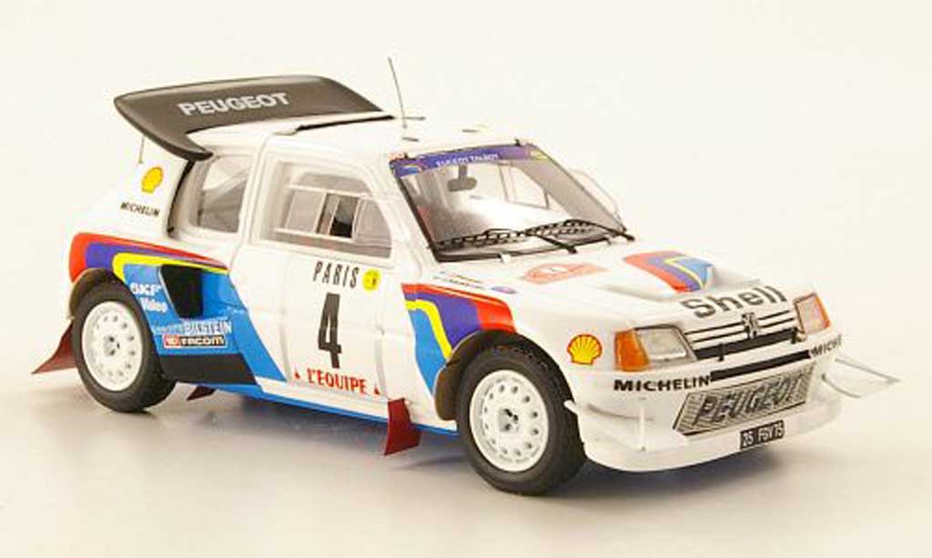 Peugeot 205 Turbo 16 1/43 Spark Turbo 16 T16 Evolution 2 No.4 Monte Carlo Rally 1986 diecast model cars