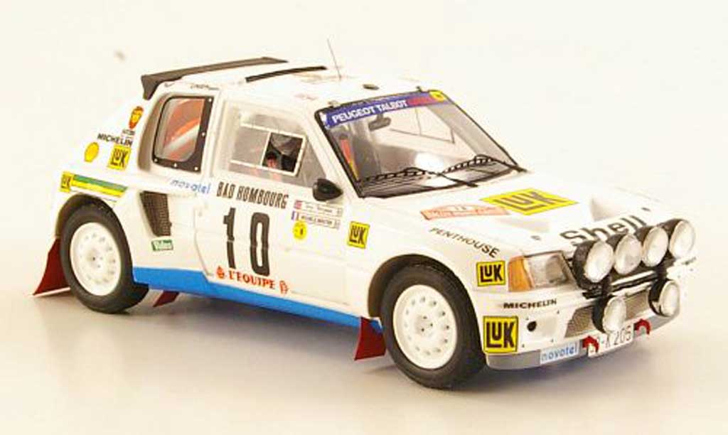 Peugeot 205 Turbo 16 1/43 Spark Turbo 16 T16 No.10 M.Mouton/T.Harryman Rally Monte Carlo 1986 diecast model cars