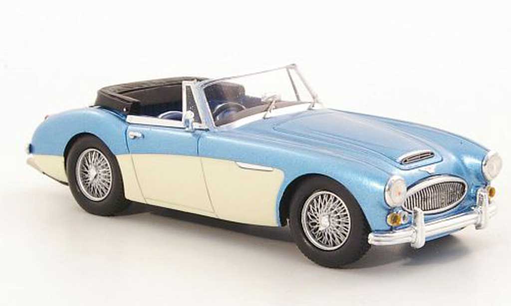 Austin Healey 3000 1/43 Spark MKIII (BJ8) blue/beige Strassenversion RHD 1965 diecast model cars
