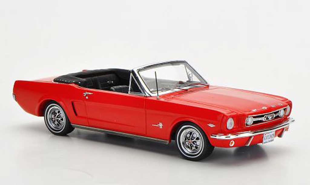 Ford Mustang 1966 1/43 Spark 1966 Convertible red diecast model cars