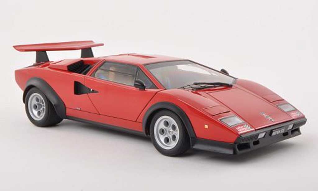 Lamborghini Countach LP 500 1/18 Autoart LP 500 S Walter Wolf Edition red 1975 diecast model cars