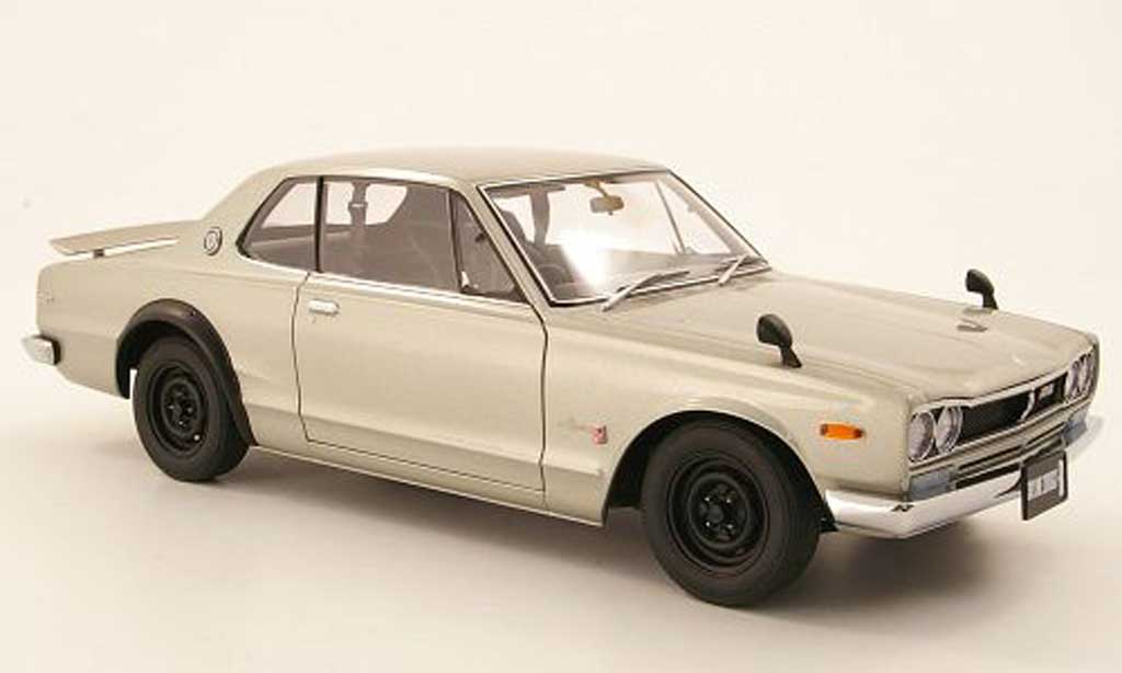 Nissan Skyline 2000 1/18 Autoart 2000 GTR (KPGC 10) grey RHD 1969 diecast model cars