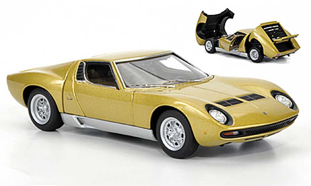 Lamborghini Miura SV 1/43 Autoart SV gold 1971 diecast model cars