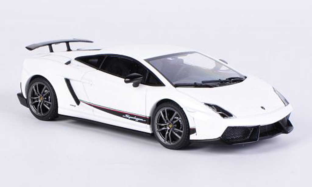 Lamborghini Gallardo LP570-4 1/43 Autoart LP570-4 Superleggera white 2010 diecast model cars