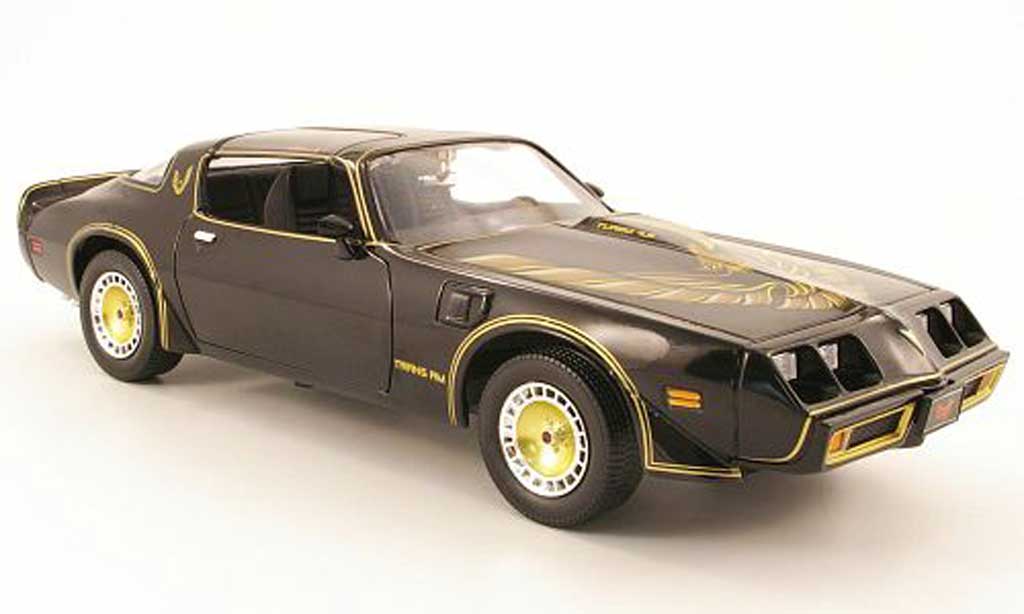 Pontiac Trans Am 1/18 Greenlight noir/or smokey and the bandit ii 1980 diecast model cars
