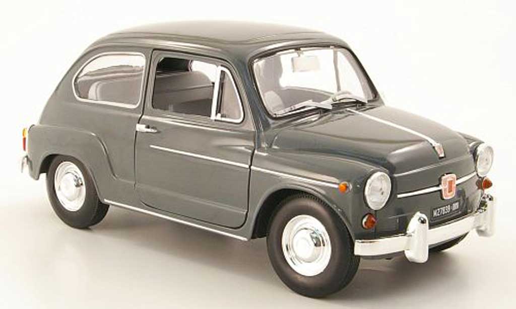 Fiat 600 1/18 Revell d grey diecast model cars