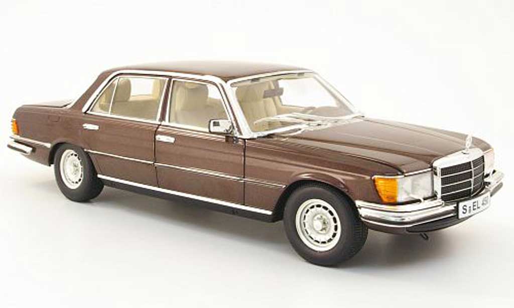 Mercedes 450 1/18 Revell sel (w116) brown diecast model cars
