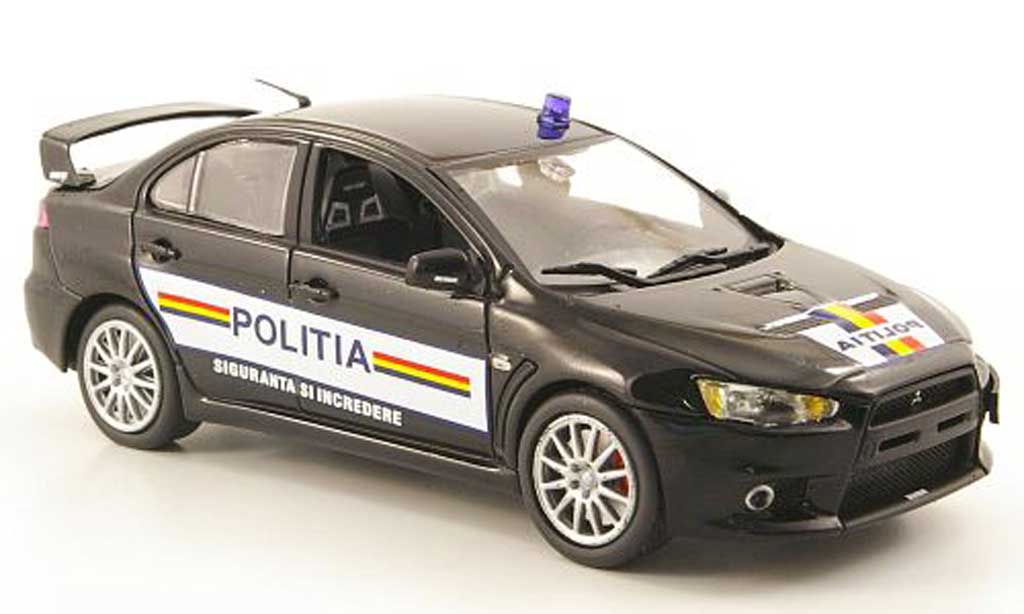 Mitsubishi Lancer Evolution X 1/43 Vitesse Evolution X Rumanische Police 2009 diecast model cars