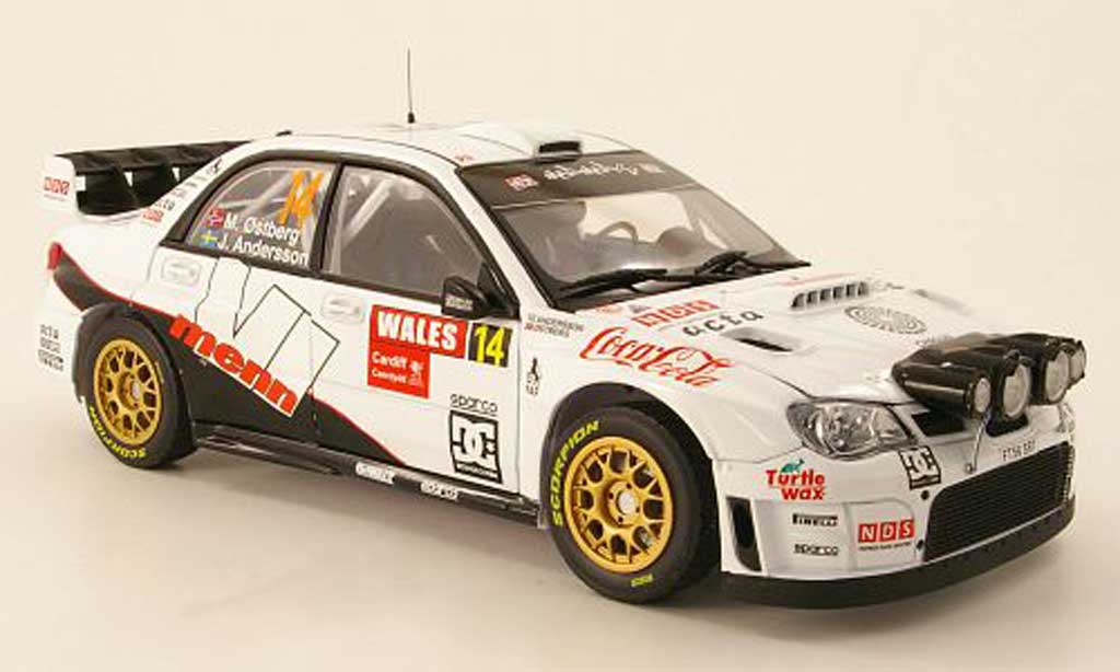 Subaru Impreza WRC 1/18 Sun Star WRC 2007 No.14 Rally Grossbritannien / Wales 2010 M.Ostberg / J.Andersson diecast model cars