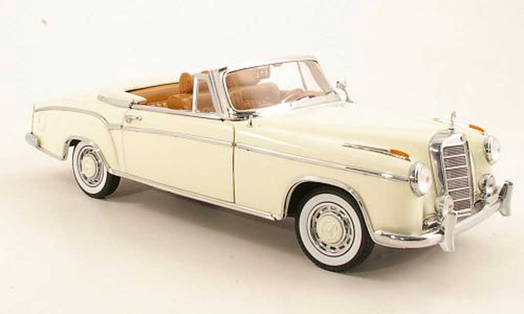 Mercedes 220 1/18 Sun Star SE Convertible (W128) bianco 1958 diecast model cars