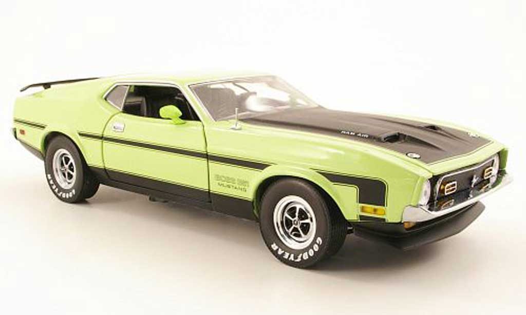 Ford Mustang 1971 1/18 Sun Star 1971 boss 351 vert diecast model cars