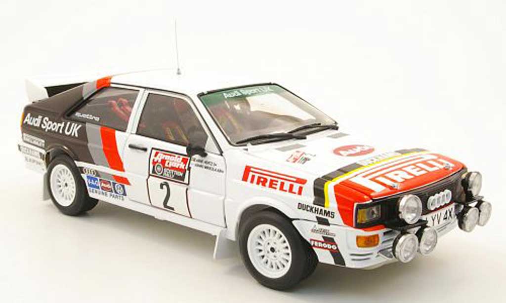 Audi Quattro Rallye 1/18 Sun Star Rally no.2 audi sport uk rallye schottland 1982 h.mikkola / a.hertz diecast model cars