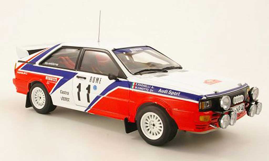Audi Quattro Rallye 1/18 Sun Star Rally No.11 R6 rallye Monte Carlo 1982 M.Cinotto/E.Radaelli diecast model cars