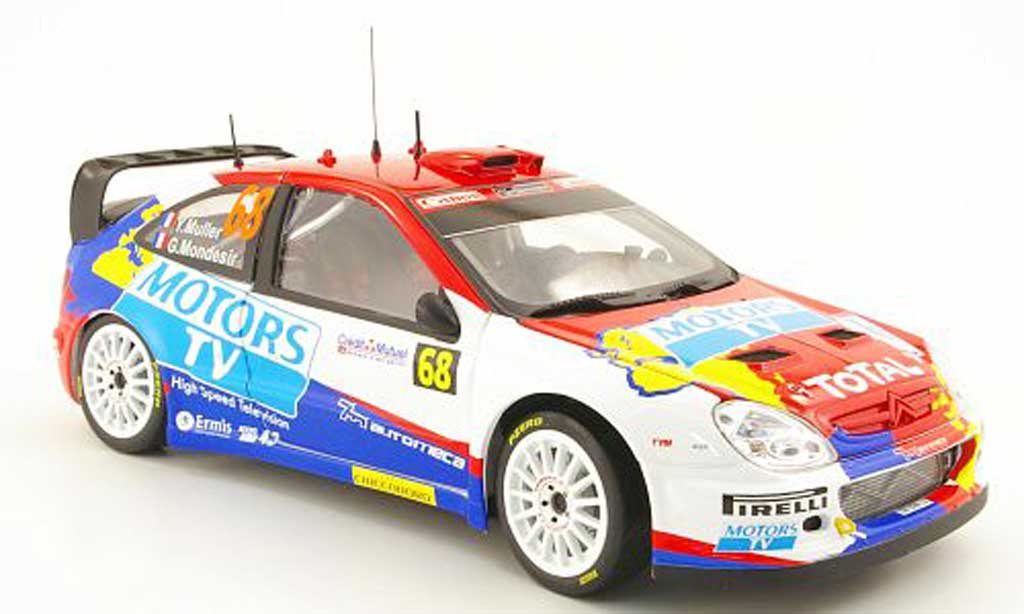Citroen Xsara WRC 2010 1/18 Sun Star WRC 2010 no.68 motors tv rallye frankreich y.muller / g.mondesir diecast model cars