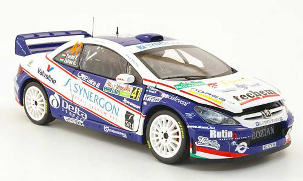 Peugeot 307 WRC 1/18 Sun Star WRC no.41 synergon rallye bulgarien 2010 f.turan / g.zsiros diecast model cars