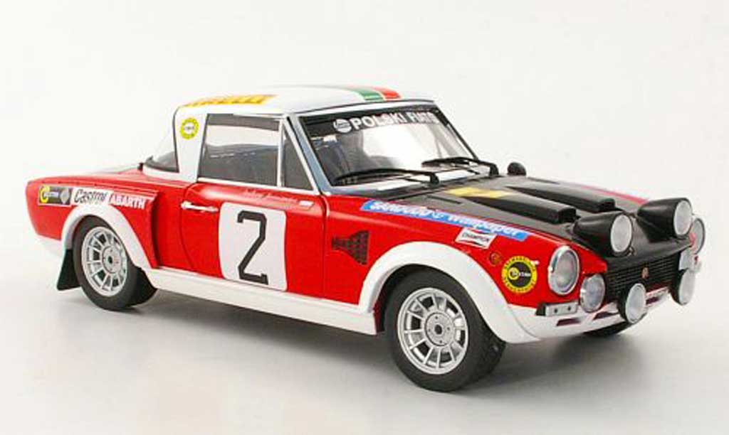 Fiat 124 Abarth 1/18 Sun Star Abarth No.2 A.Jaroszewicz / R.Zyszkowski Rally Warszawski 1974 diecast model cars