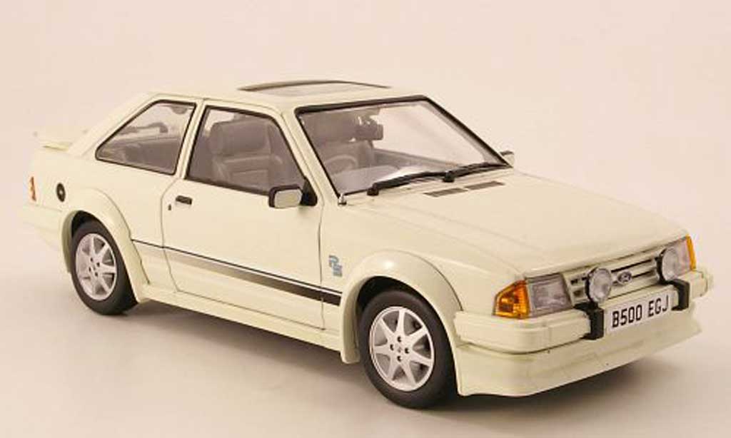 Ford Escort MK3 1/18 Sun Star MK3 Turbo white RHD 1984 diecast model cars