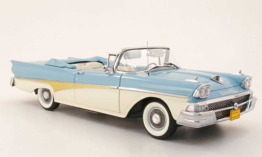 Ford Fairlane 1958 1/18 Sun Star 1958 500 convertible blue/white/or diecast model cars