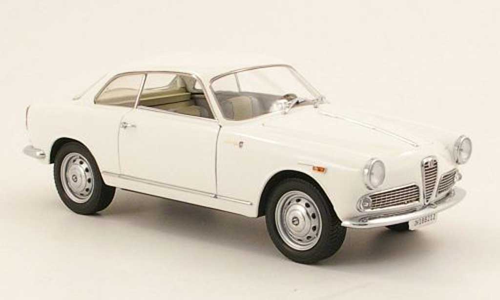 Alfa Romeo Giulietta Sprint 1/18 Mini Miniera Sprint 1300 white 1965 diecast model cars