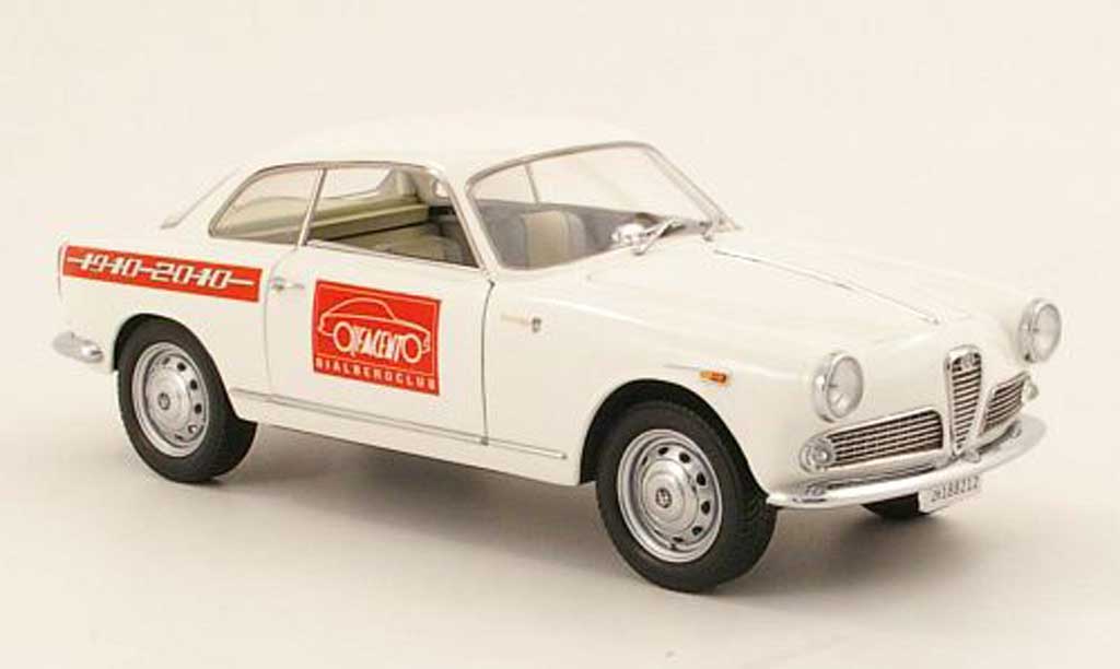 Alfa Romeo Giulietta Sprint 1/18 Mini Miniera Sprint white 100 jahre alfa romeo bialberoclub 1965 diecast model cars
