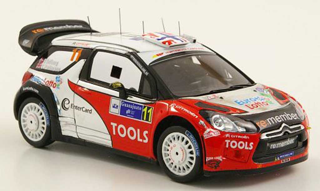 DS Automobiles DS3 WRC 2011 1/43 Spark WRC 2011 No.11 Tools/Eurolotto Rally Mexiko diecast model cars