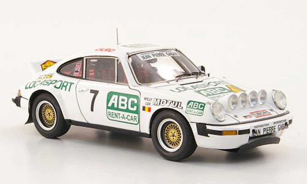 Porsche 930 1/43 Spark SC No.7 Locasport/ABC Rent-A-Car Rally Condroz 1981 diecast model cars